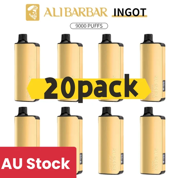 ALIBARBAR INGOT 9000 37 Alibarbar Ingot 9000 puffs-20 pack Multiple flavors