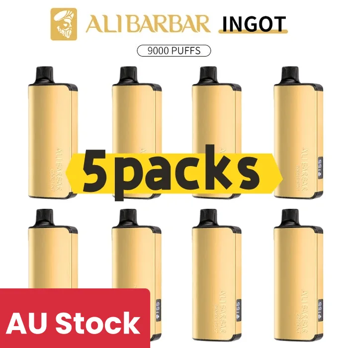 ALIBARBAR INGOT 9000 40 Alibarbar Ingot 9000 puffs-5 pack Multiple flavors