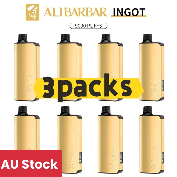 ALIBARBAR INGOT 9000 41 Alibarbar Ingot 9000 puffs-3 pack Multiple flavors(Ship from Sydney)