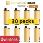 Alibarbar Ingot 9000 puffs DTL version-30 pack Multiple flavors(Ship from oversea)